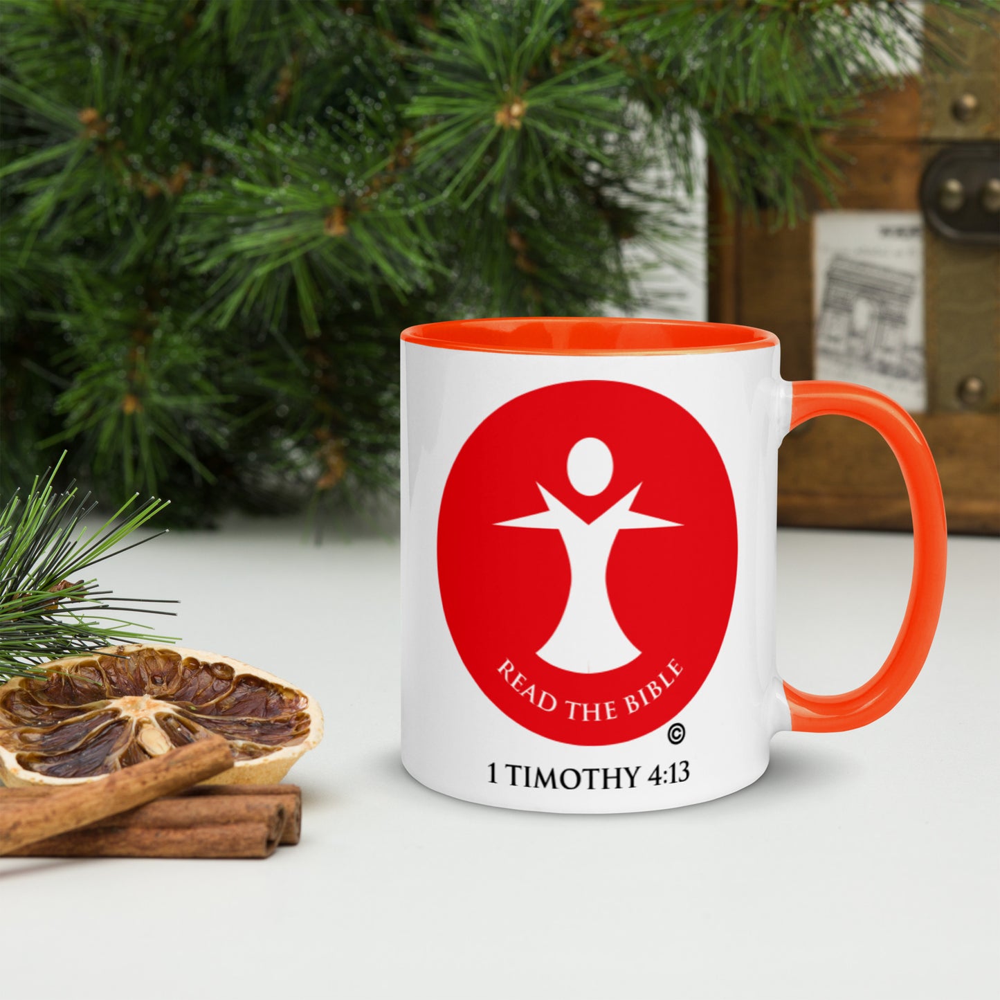 Read the Bible Mug with Color Inside