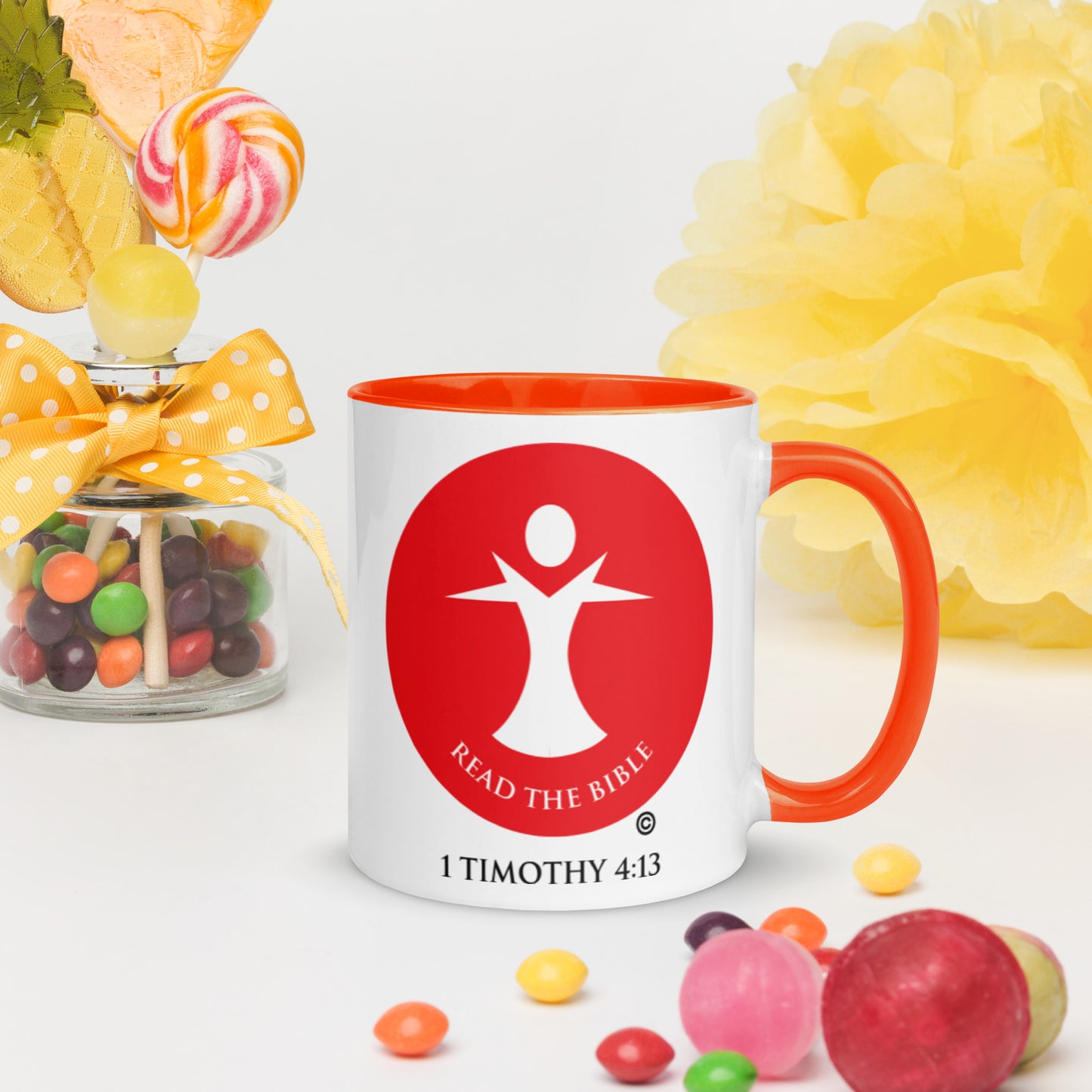 Read the Bible Mug with Color Inside