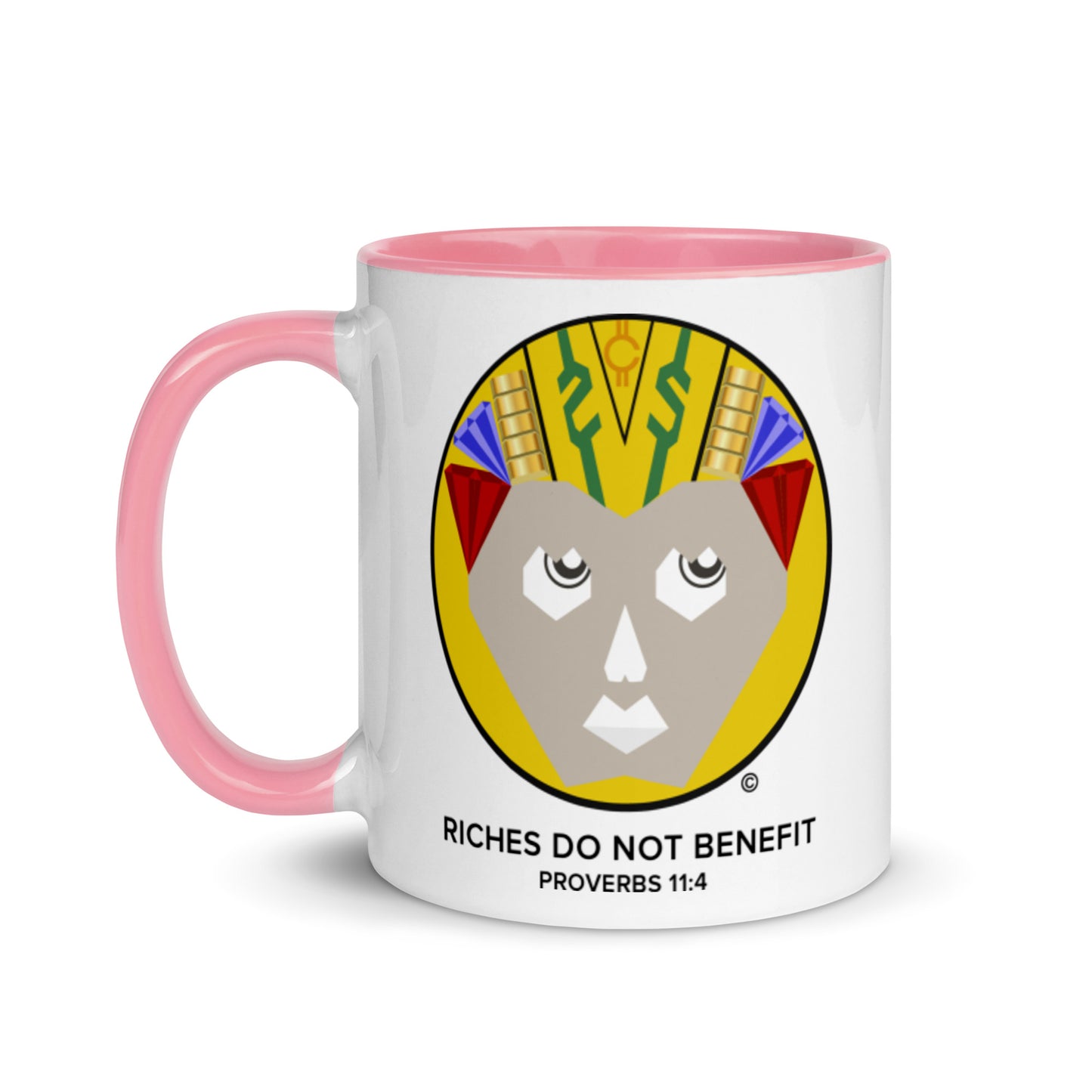 Riches Do Not Benefit Mug with Color Inside