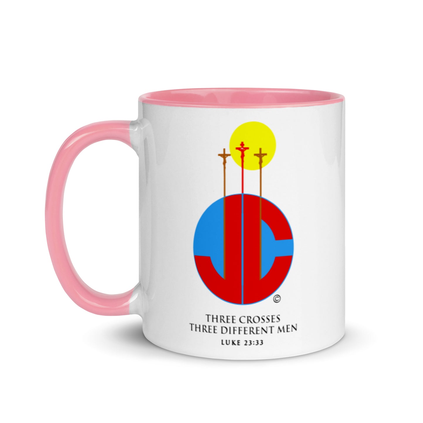 Three Crosses Mug with Color Inside