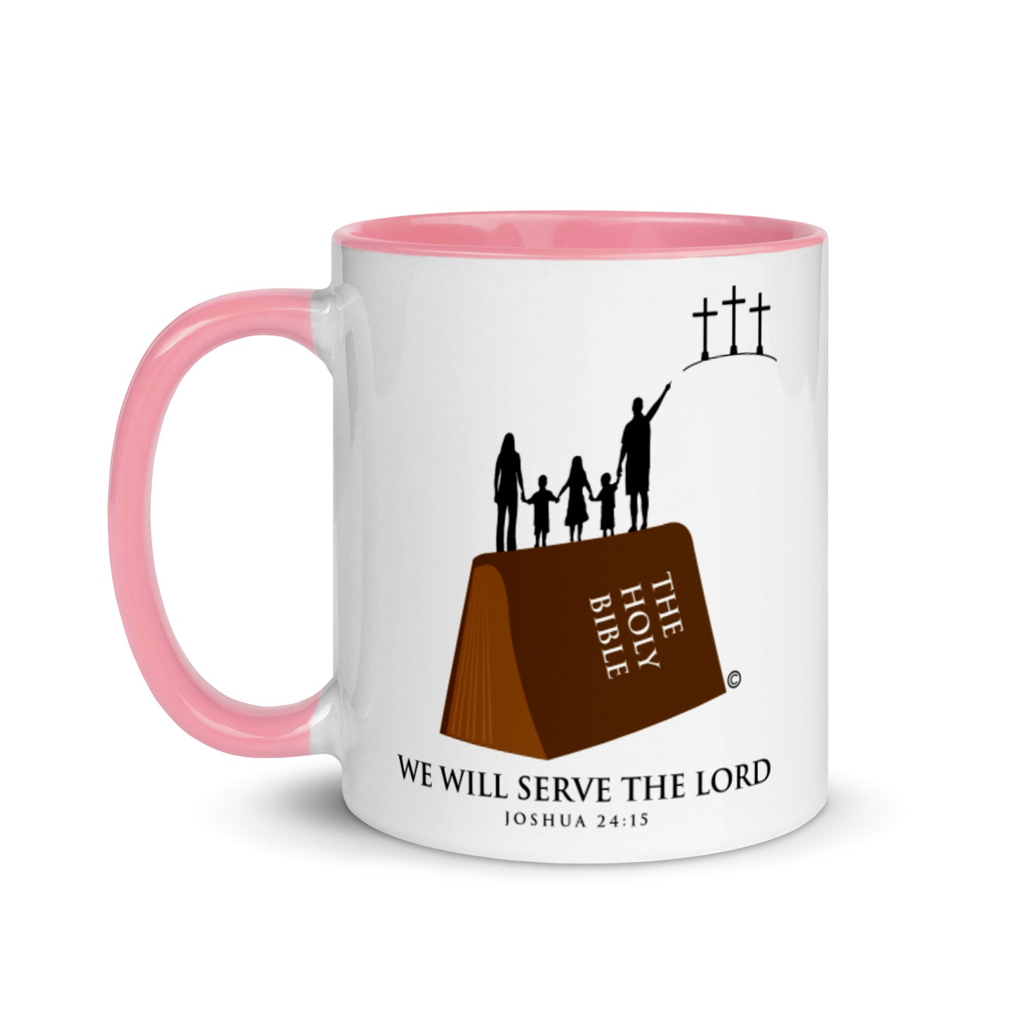 We Will Serve the Lord Mug with Color Inside