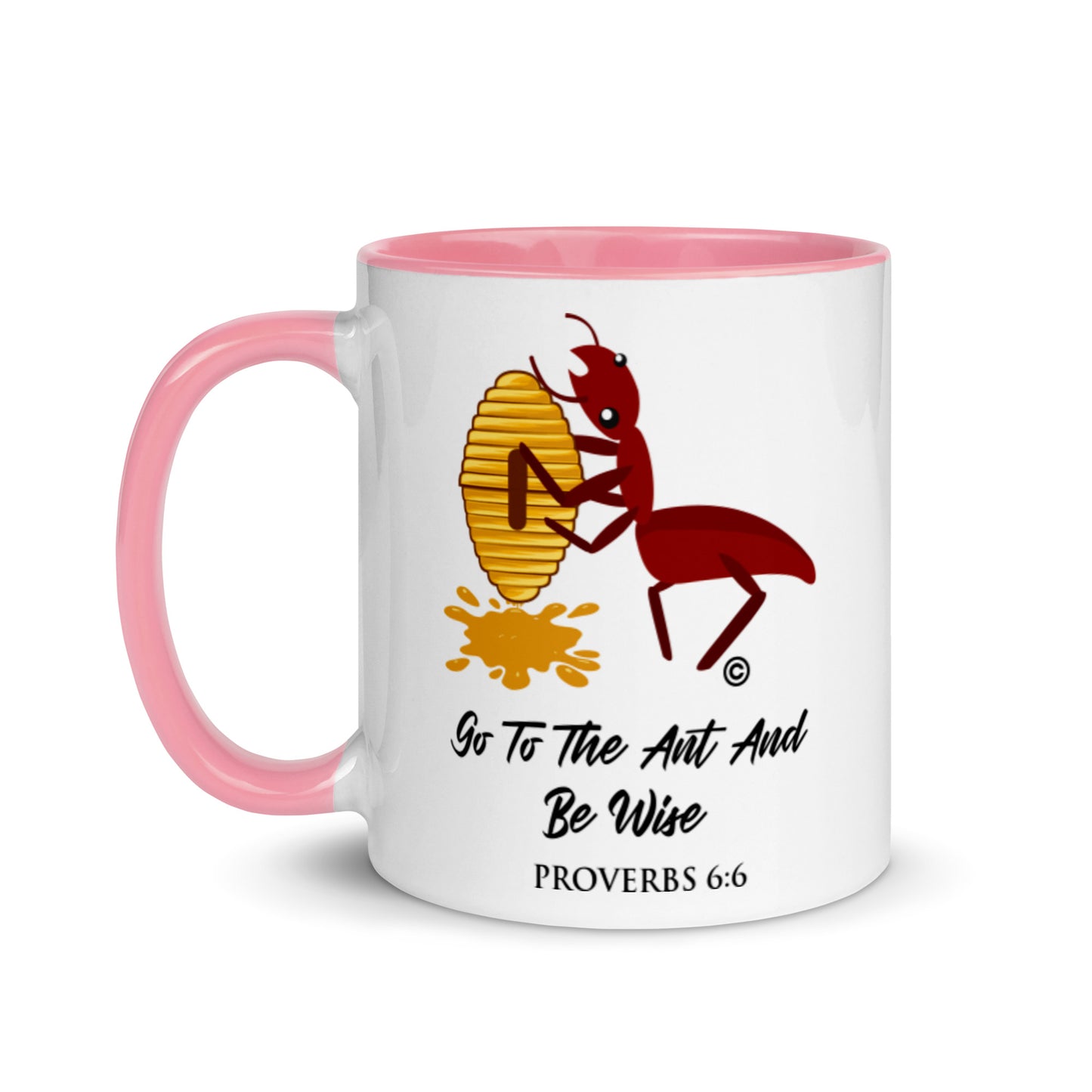 Proverbs 6:6 Mug with Color Inside