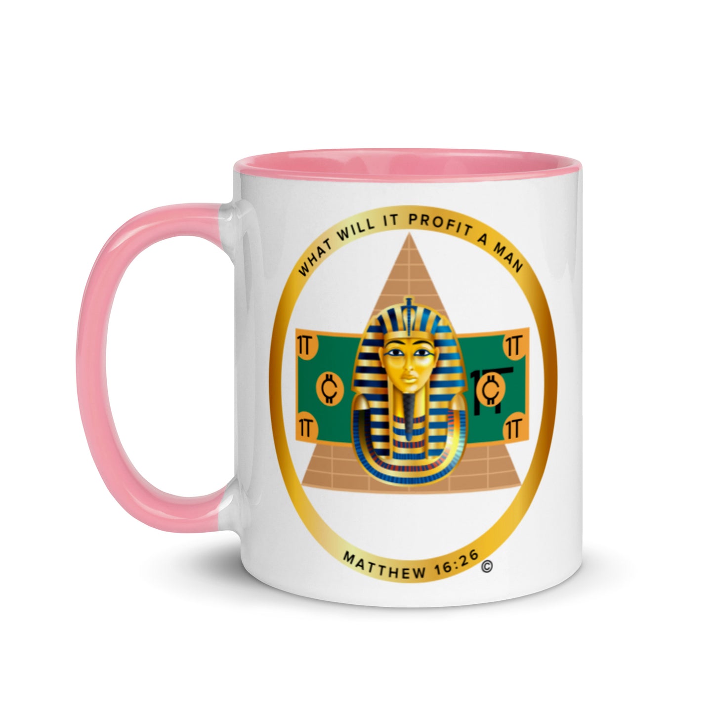 Matthew 16:26 Mug with Color Inside