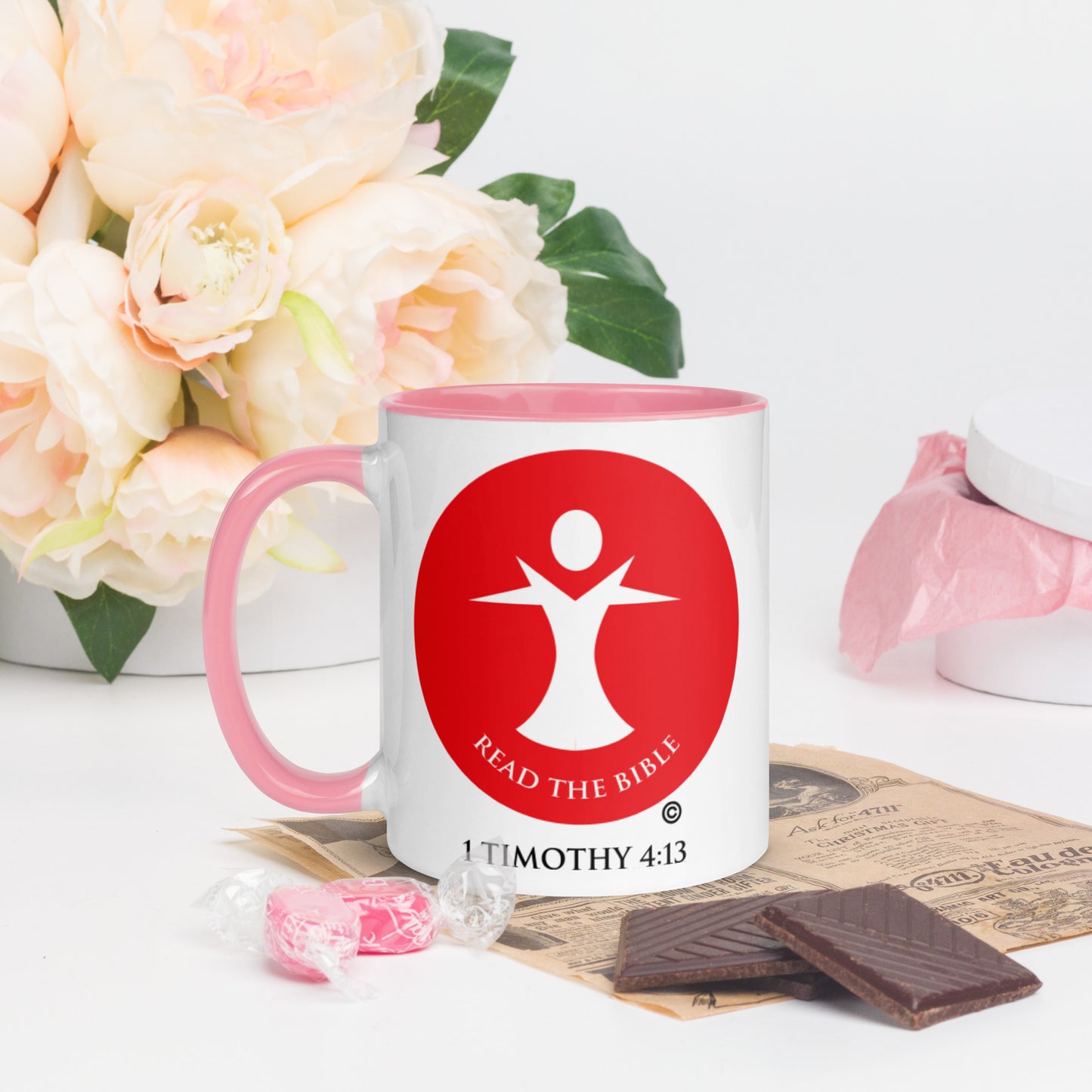 Read the Bible Mug with Color Inside