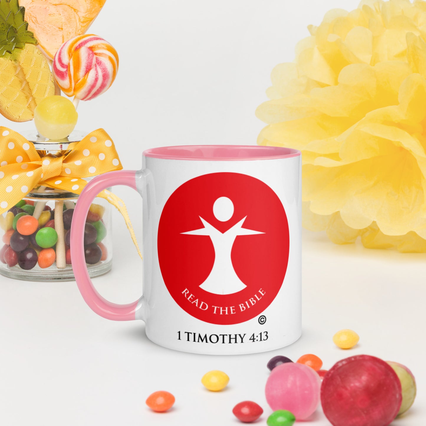Read the Bible Mug with Color Inside