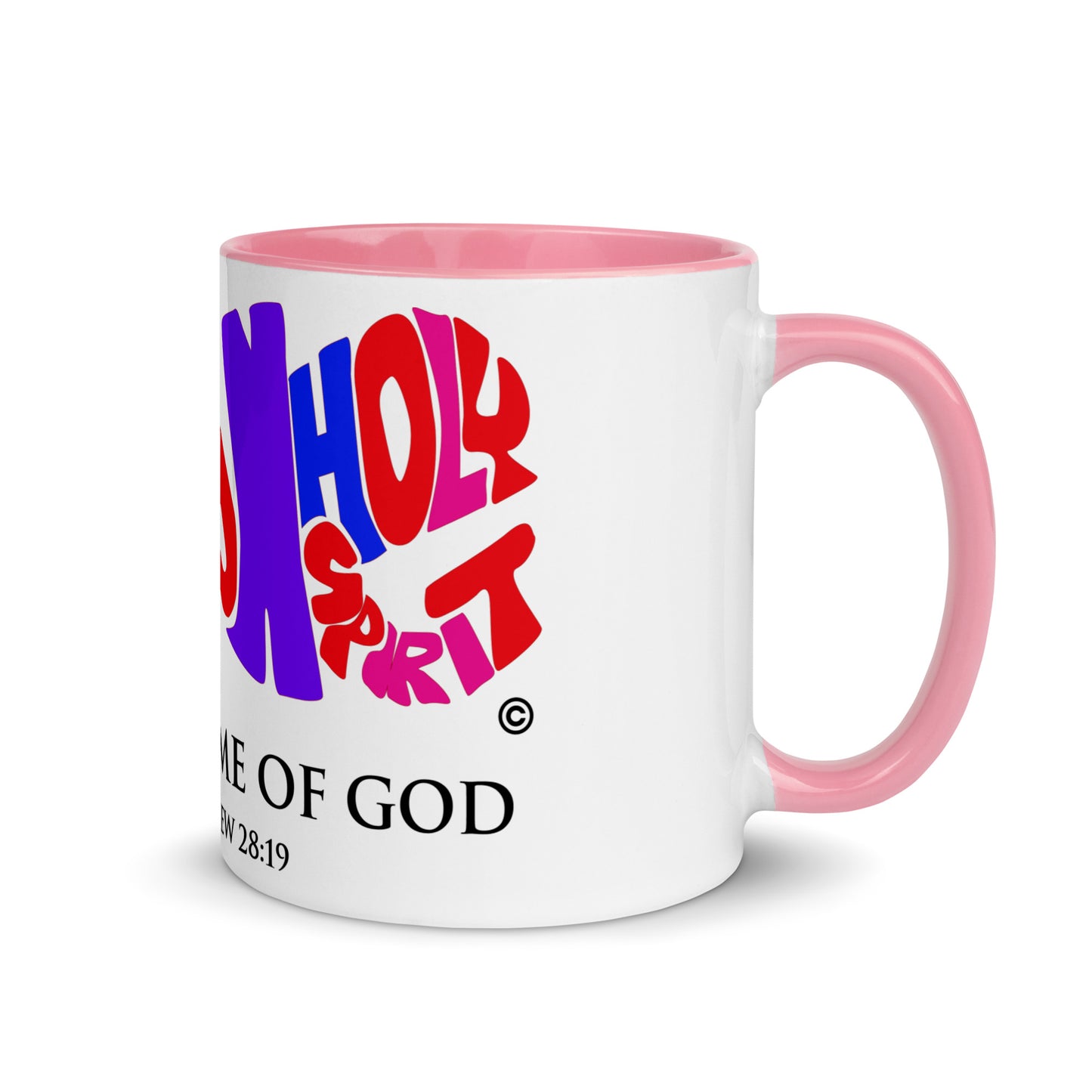 In the Name of God Mug with Color Inside