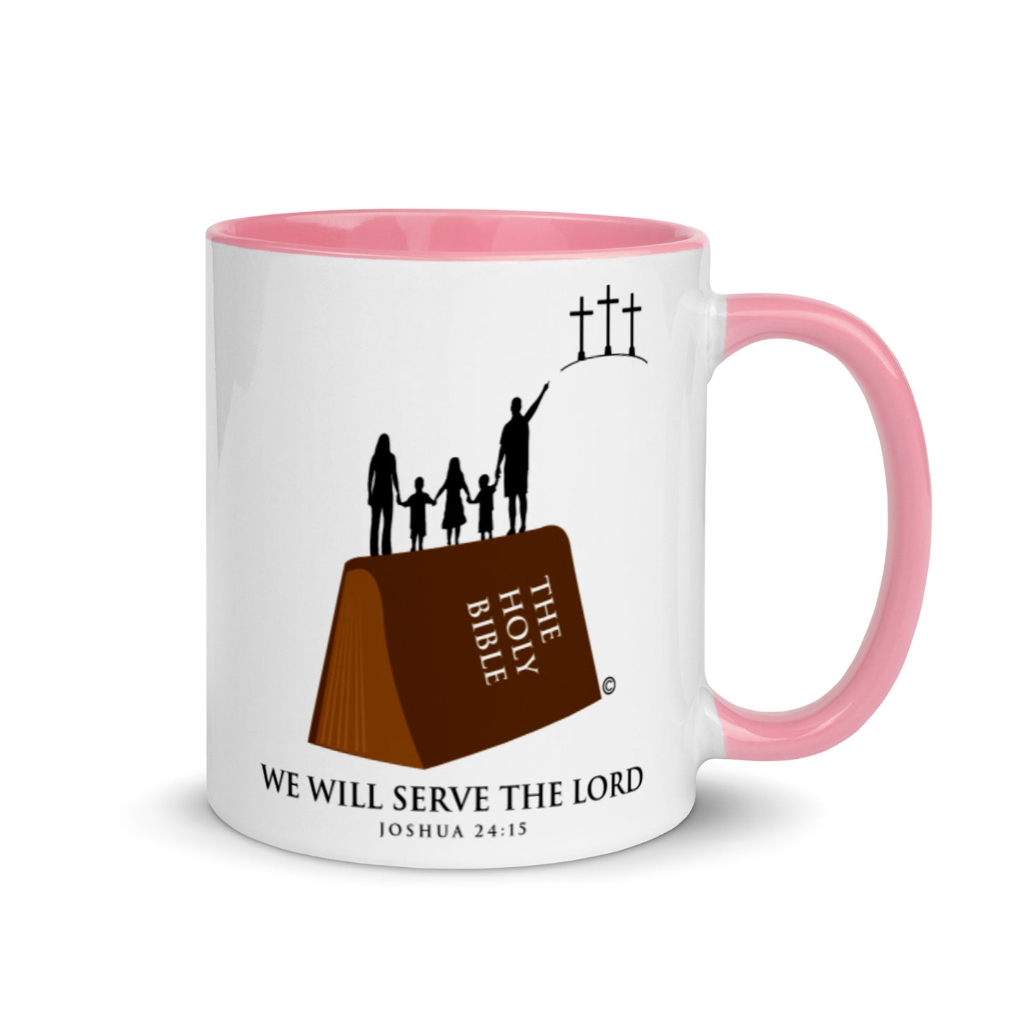 We Will Serve the Lord Mug with Color Inside