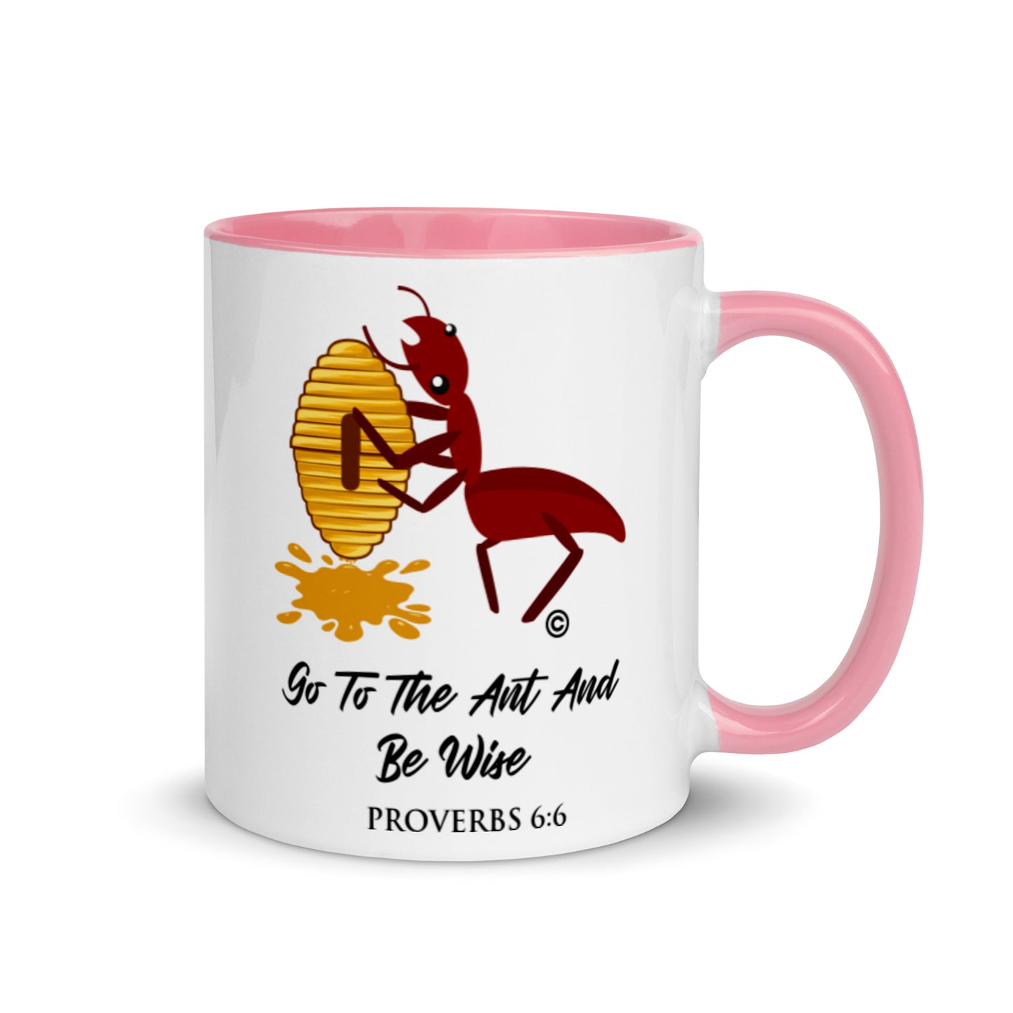Proverbs 6:6 Mug with Color Inside