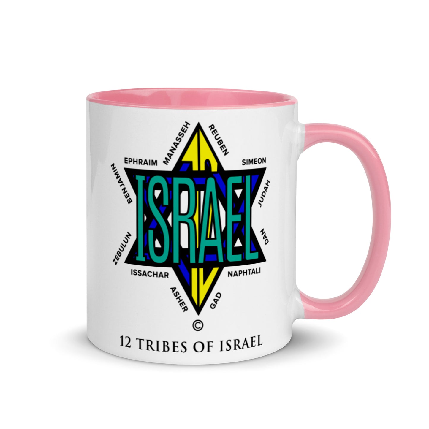 12 Tribes of Israel Mug with Color Inside