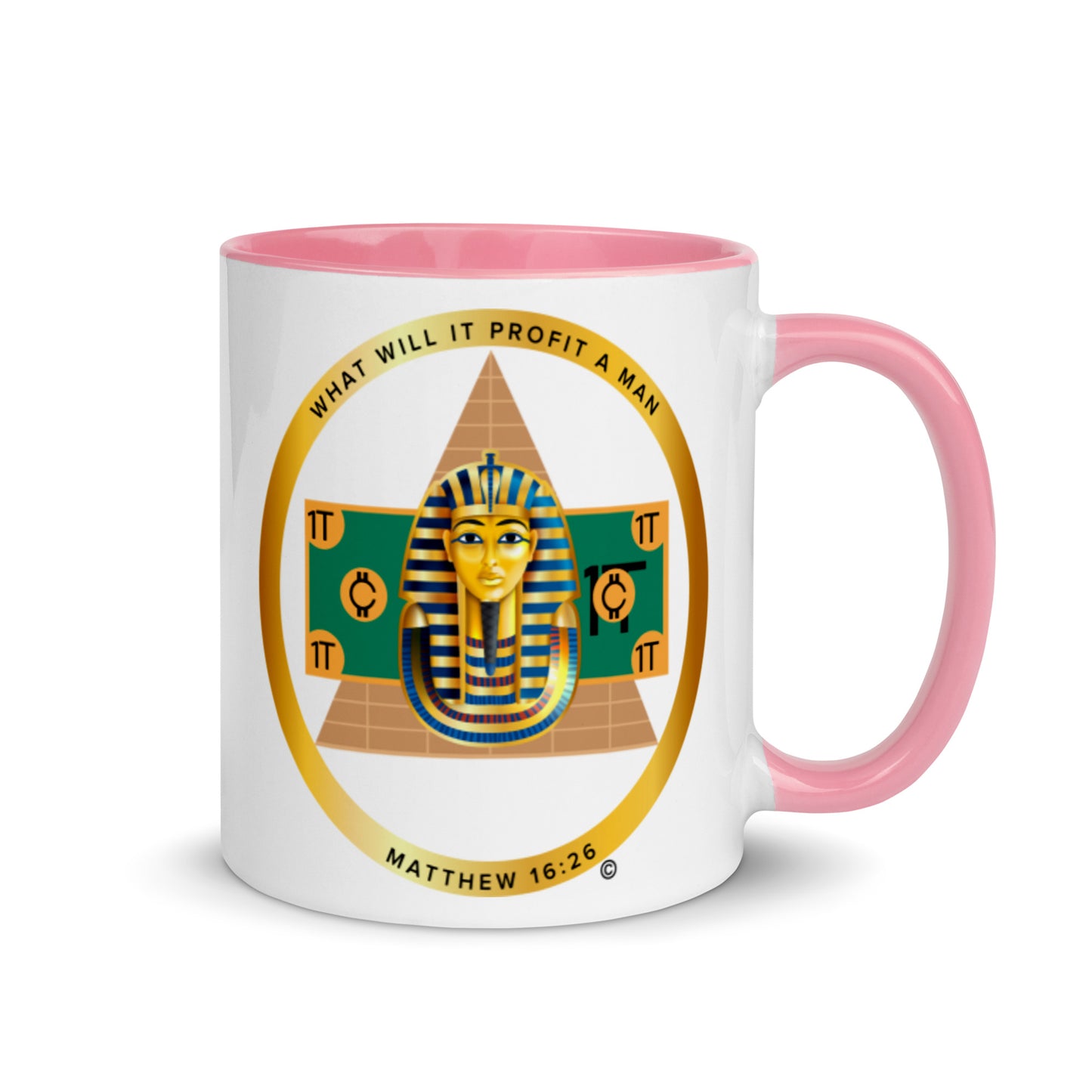 Matthew 16:26 Mug with Color Inside
