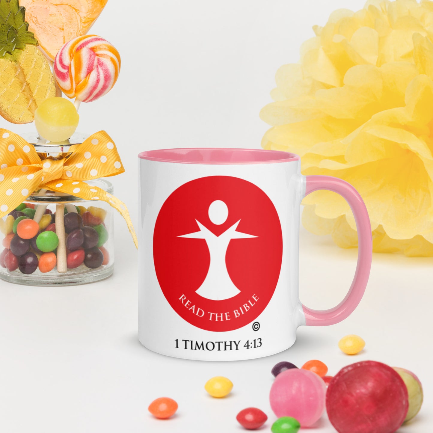 Read the Bible Mug with Color Inside