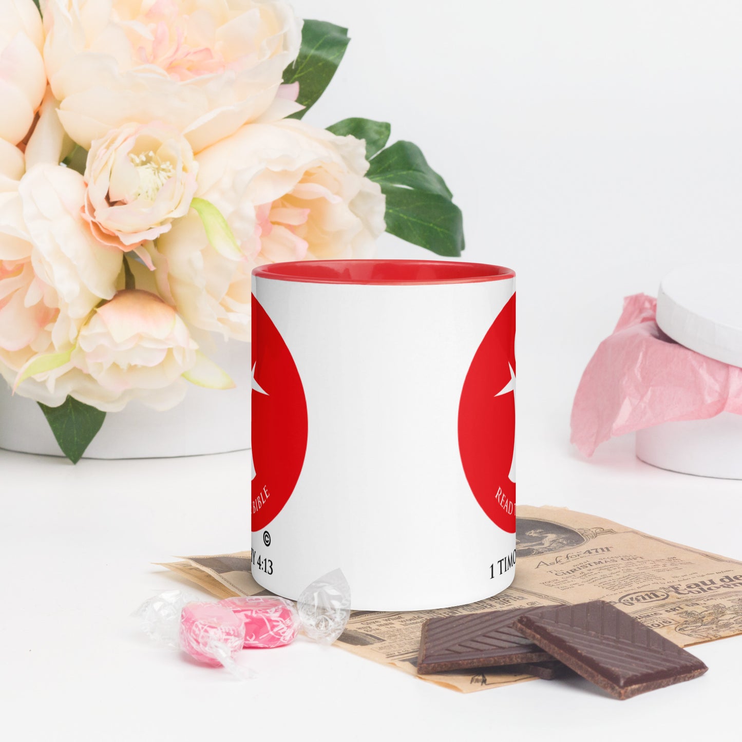 Read the Bible Mug with Color Inside