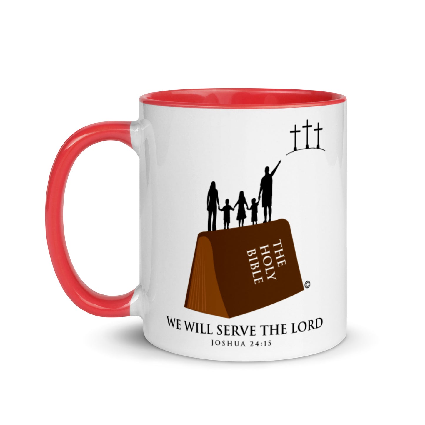 We Will Serve the Lord Mug with Color Inside