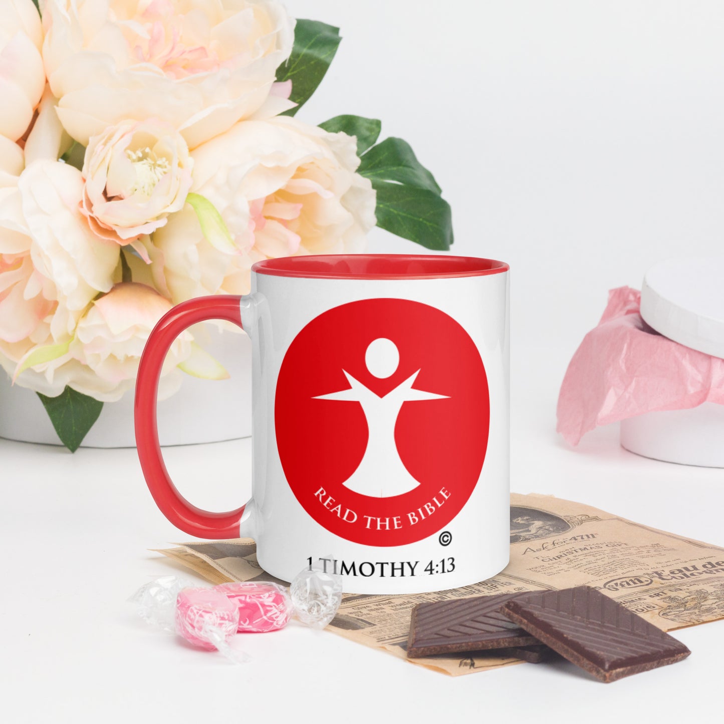 Read the Bible Mug with Color Inside