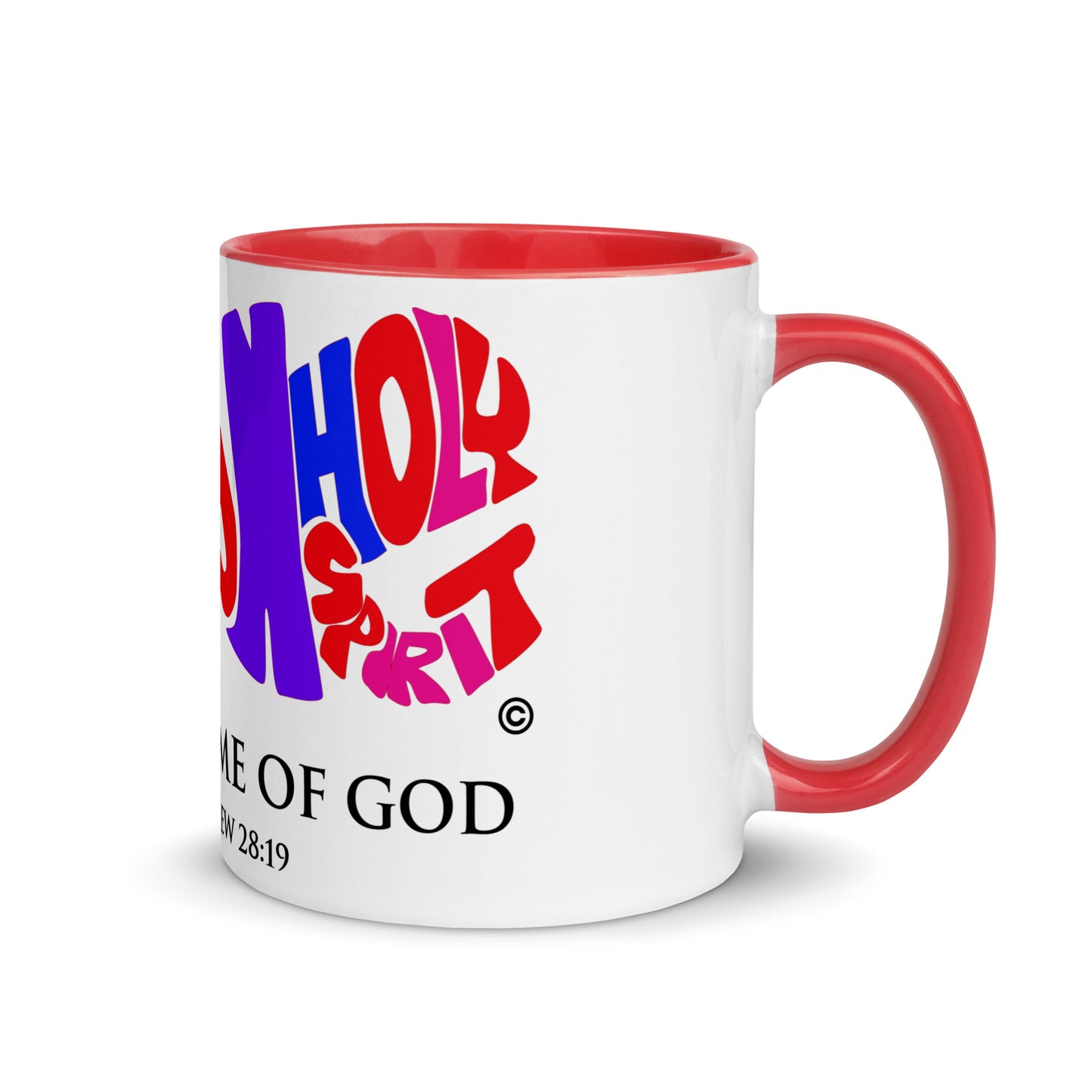 In the Name of God Mug with Color Inside
