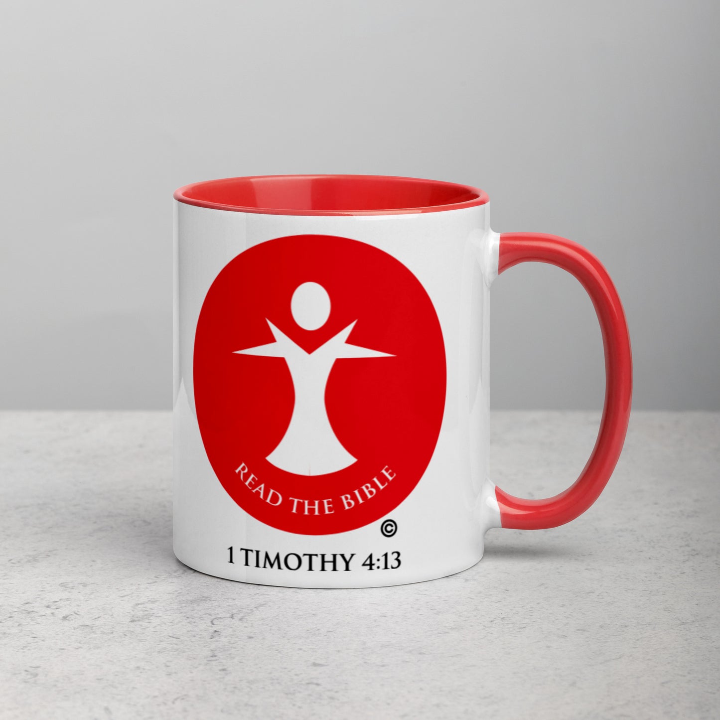 Read the Bible Mug with Color Inside