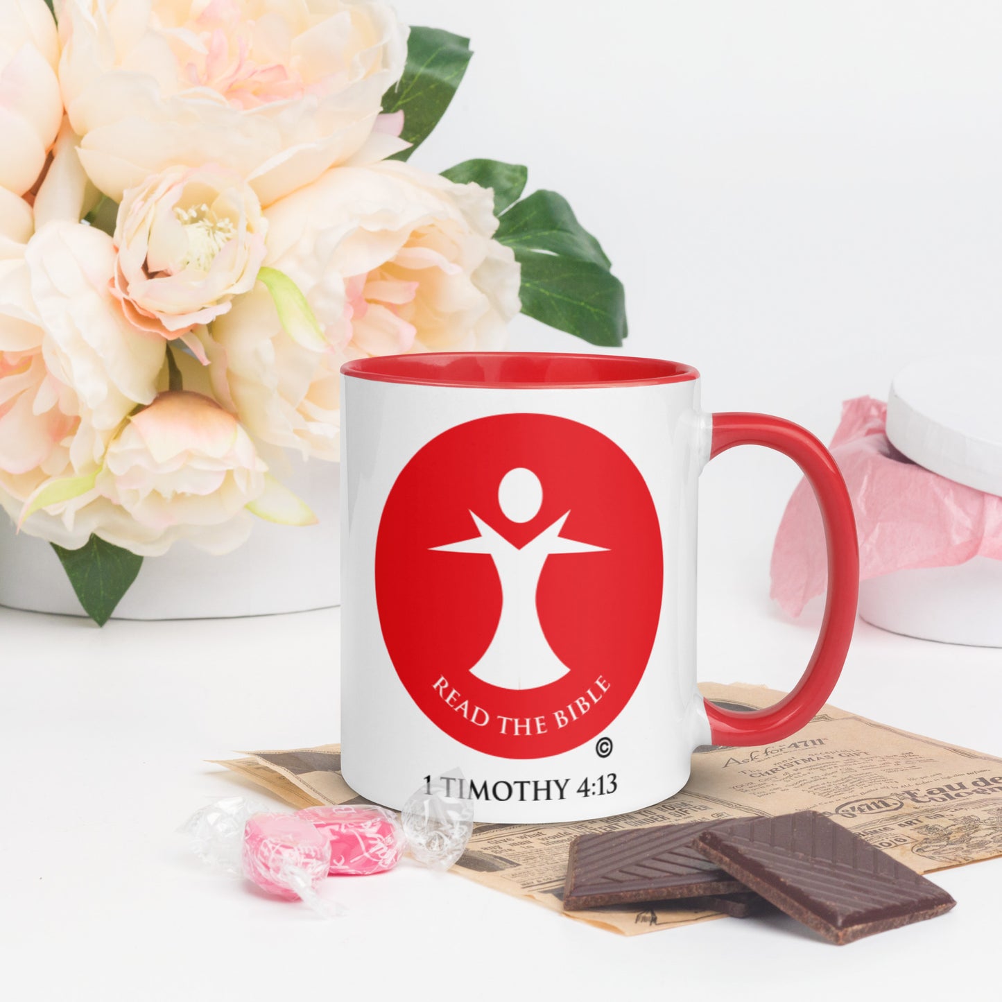 Read the Bible Mug with Color Inside