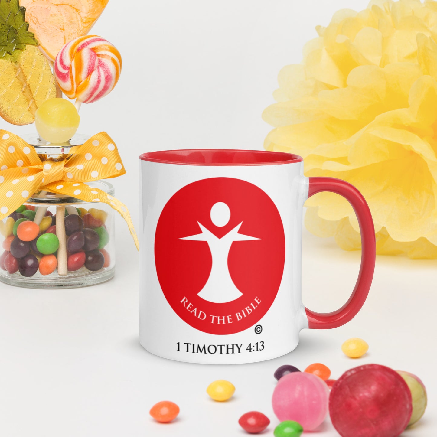 Read the Bible Mug with Color Inside