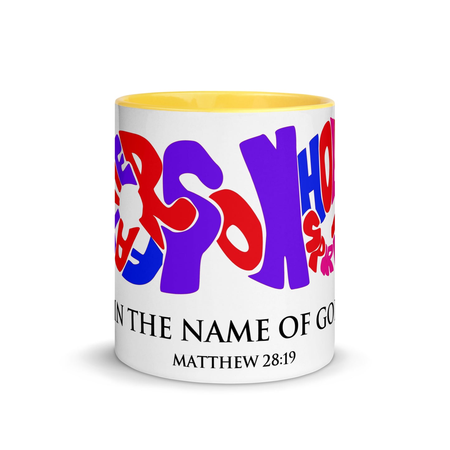 In the Name of God Mug with Color Inside