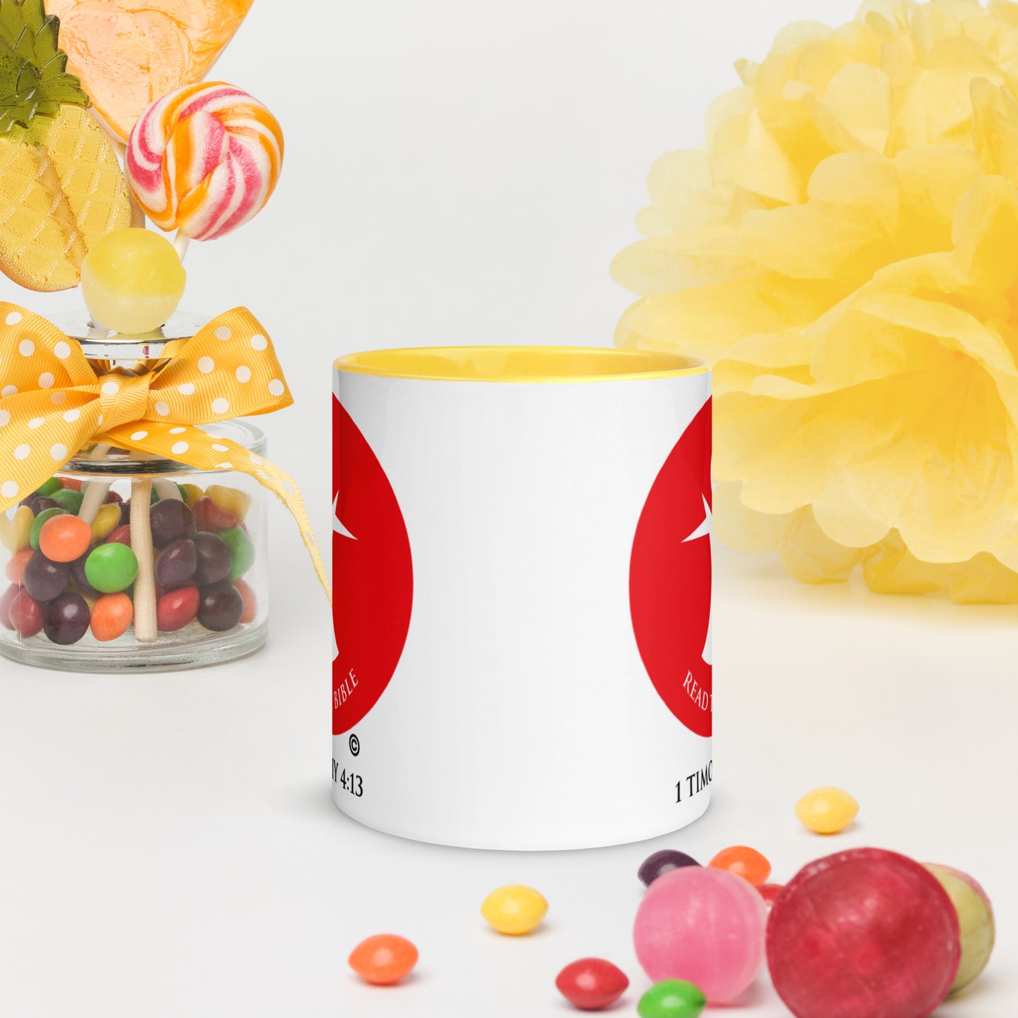 Read the Bible Mug with Color Inside