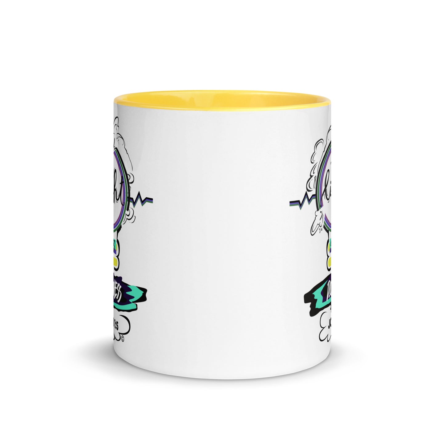 Light in the Darkness Mug with Color Inside
