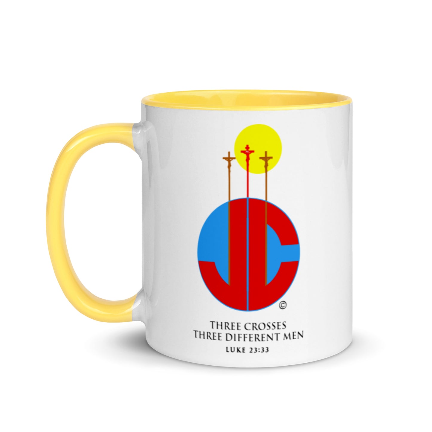 Three Crosses Mug with Color Inside