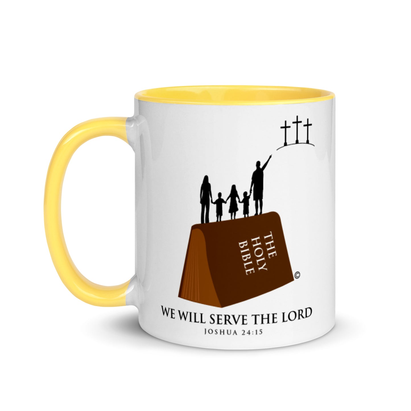 We Will Serve the Lord Mug with Color Inside