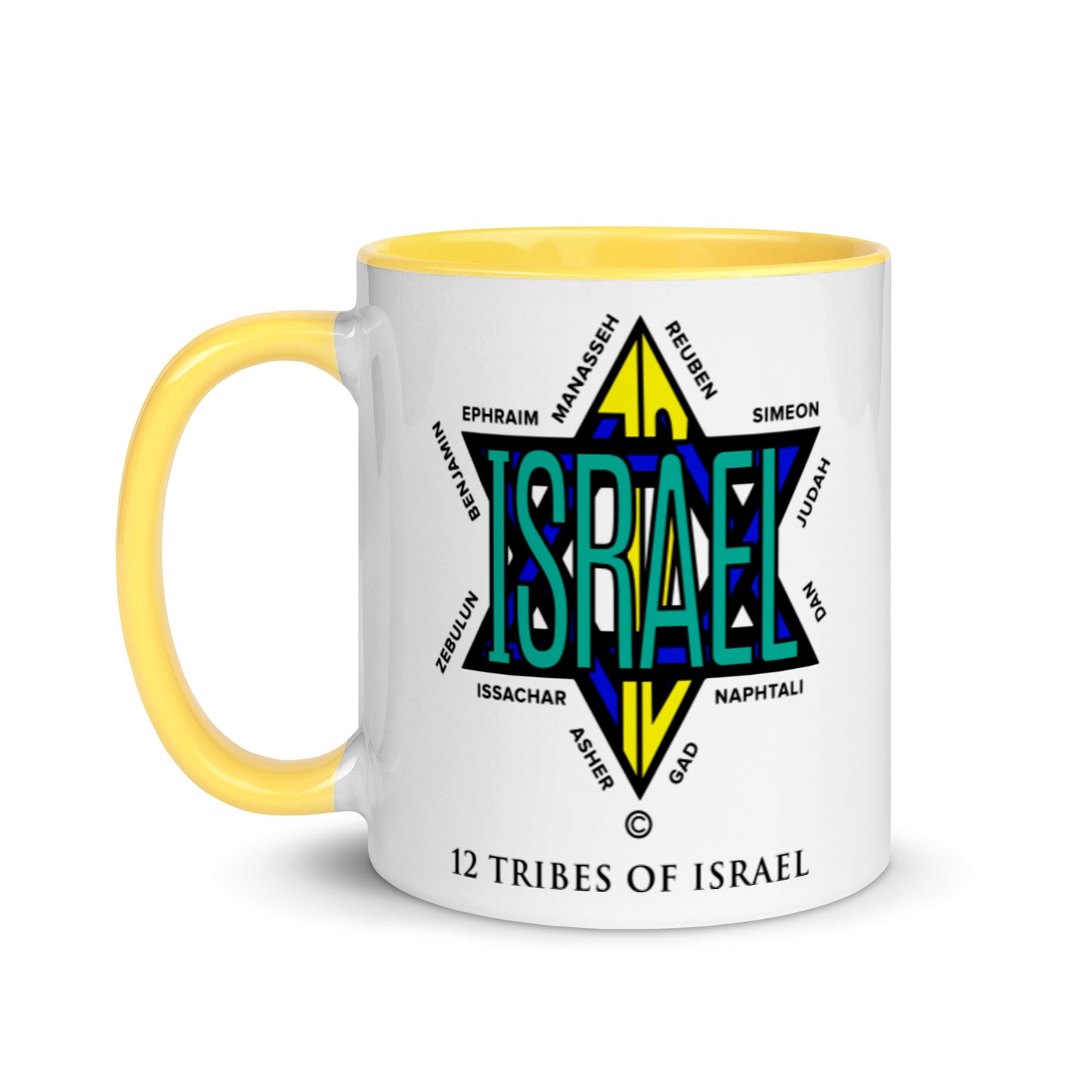 12 Tribes of Israel Mug with Color Inside