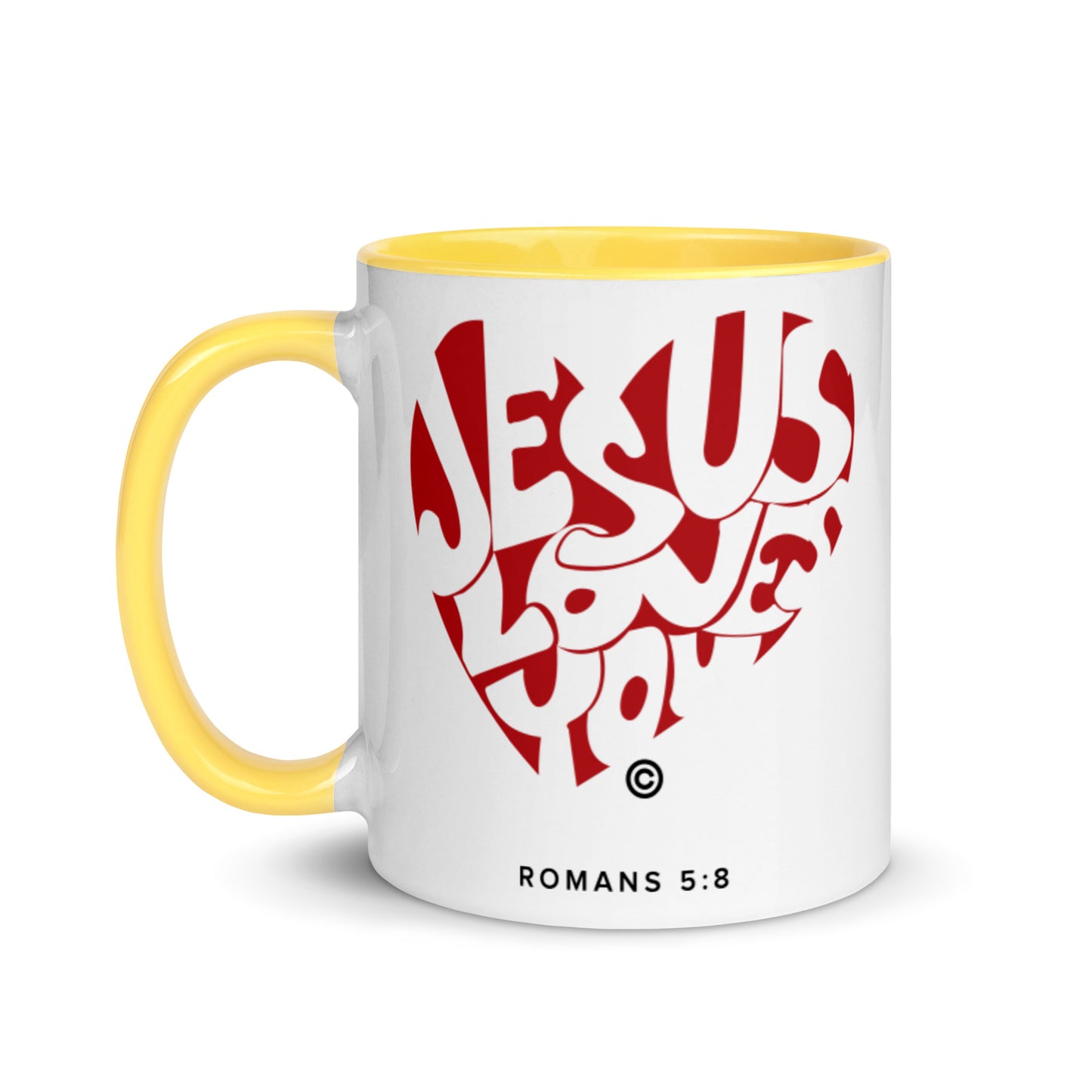 Jesus Loves You Mug with Color Inside