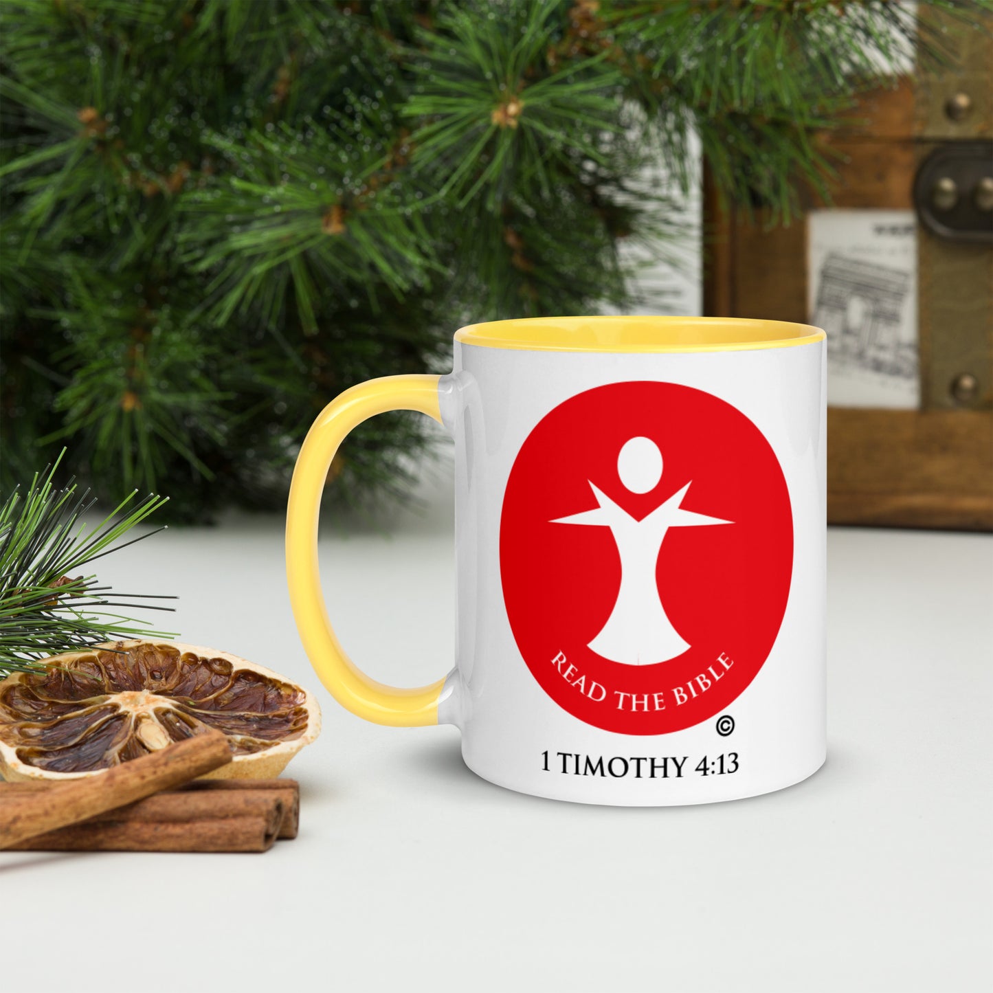 Read the Bible Mug with Color Inside