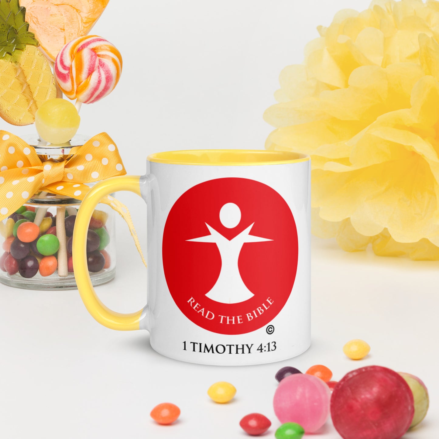 Read the Bible Mug with Color Inside