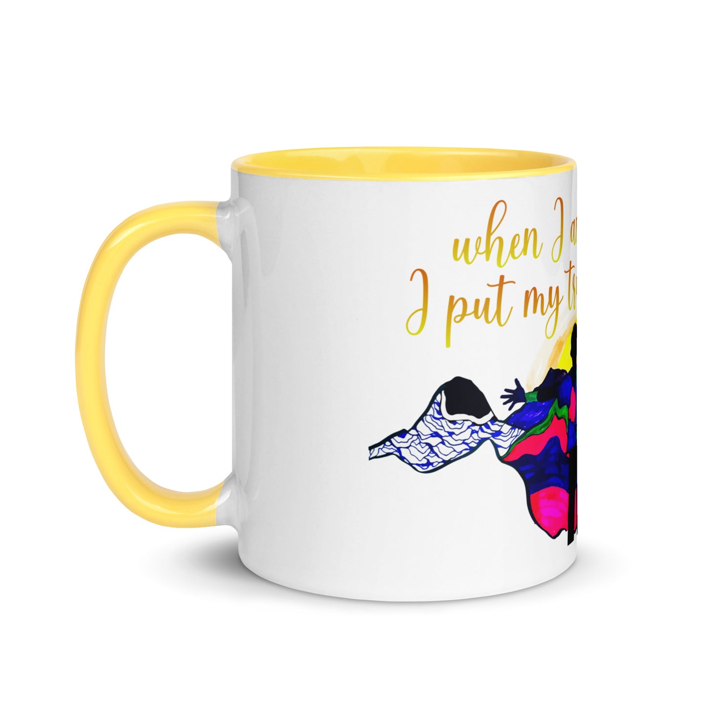 I Put My Trust in You Mug with Color Inside