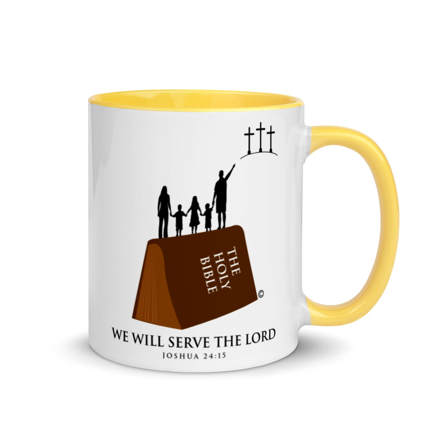 We Will Serve the Lord Mug with Color Inside