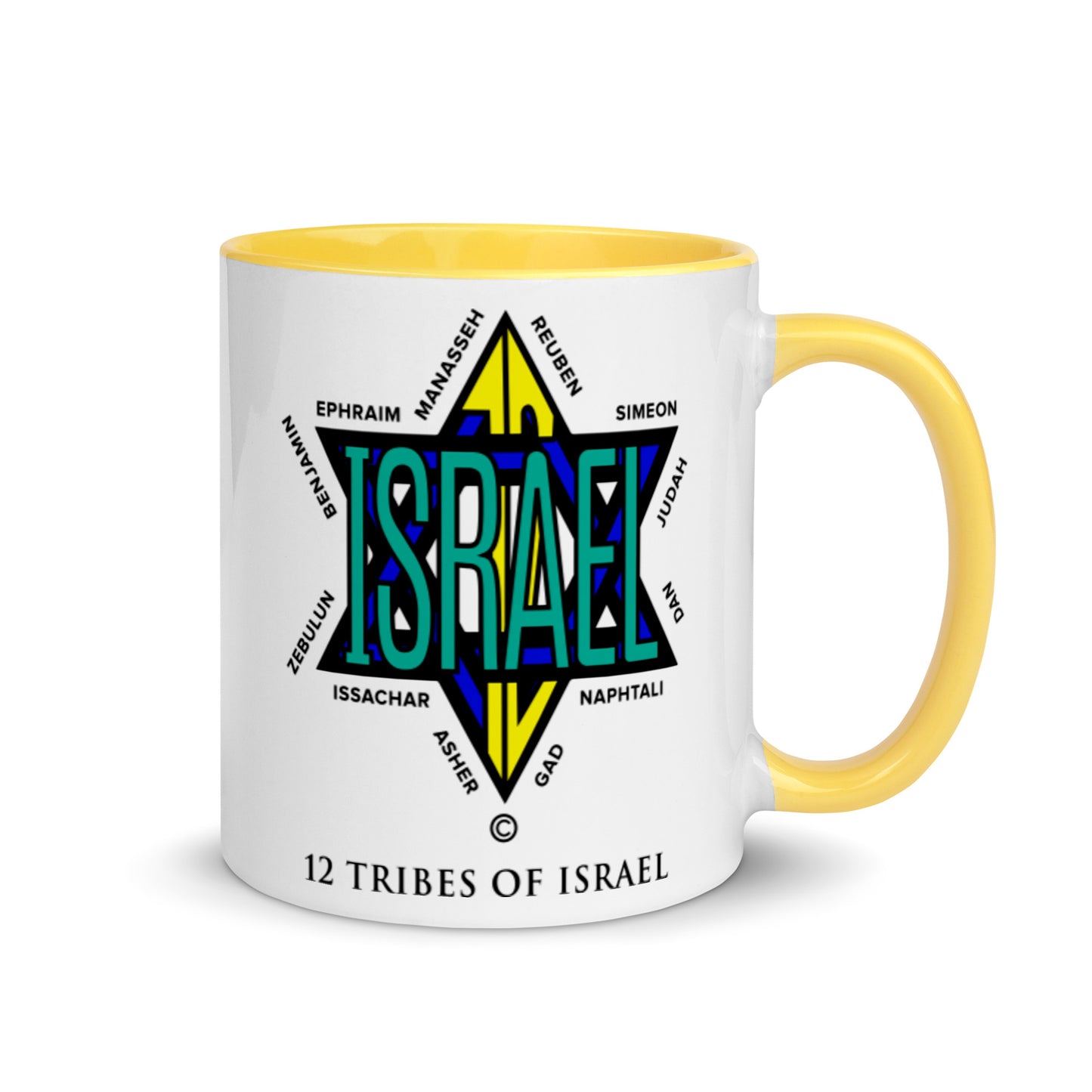 12 Tribes of Israel Mug with Color Inside