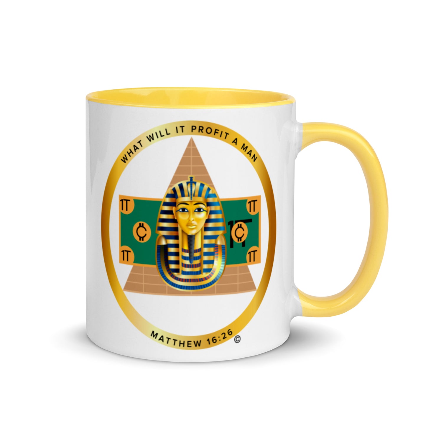 Matthew 16:26 Mug with Color Inside