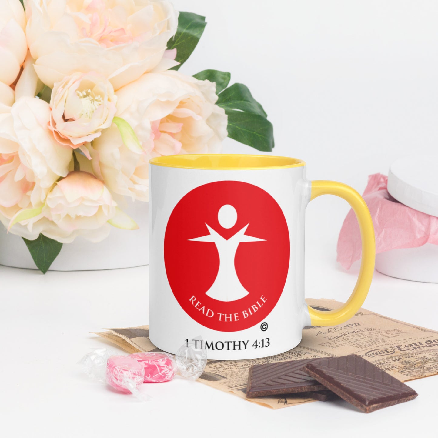 Read the Bible Mug with Color Inside
