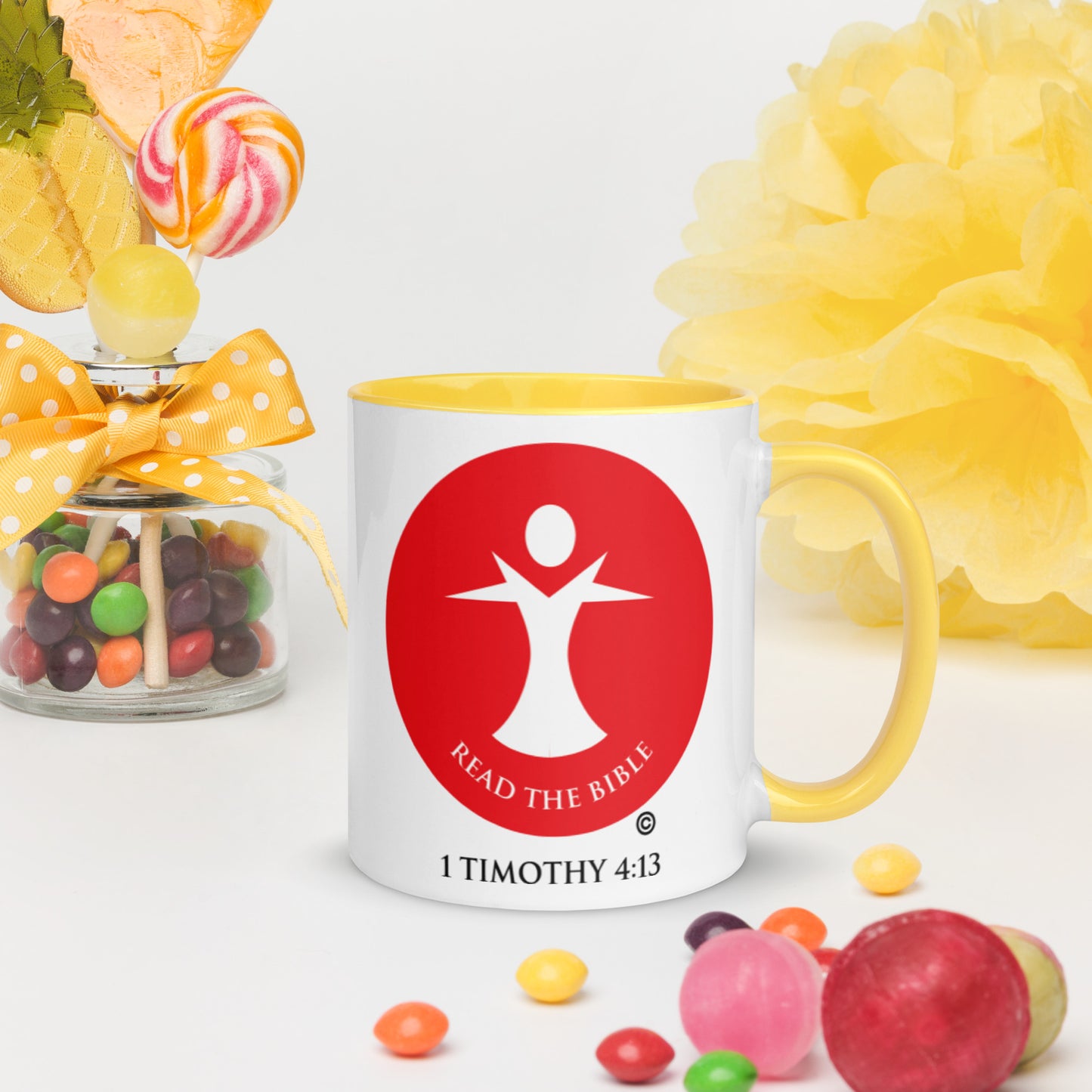 Read the Bible Mug with Color Inside