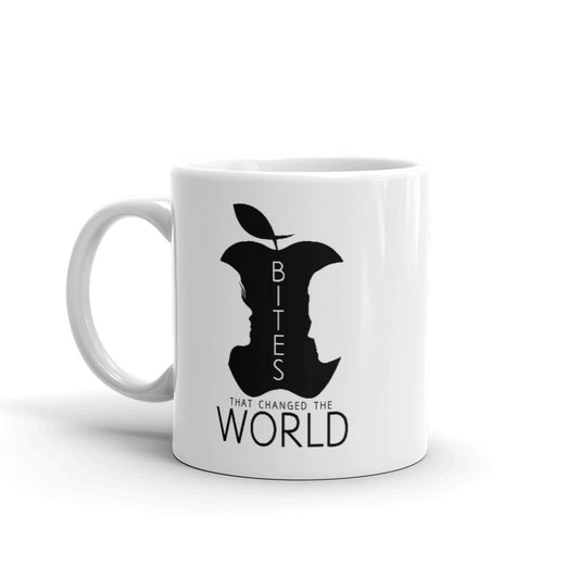 Bites That Changed the World White Glossy Mug