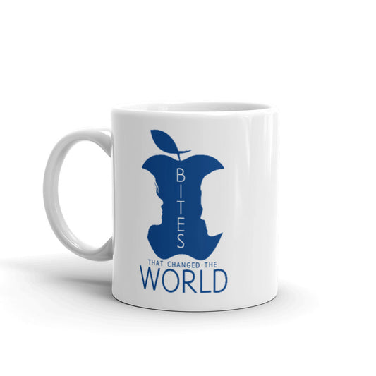 Follow Me (Blue) White Glossy Mug