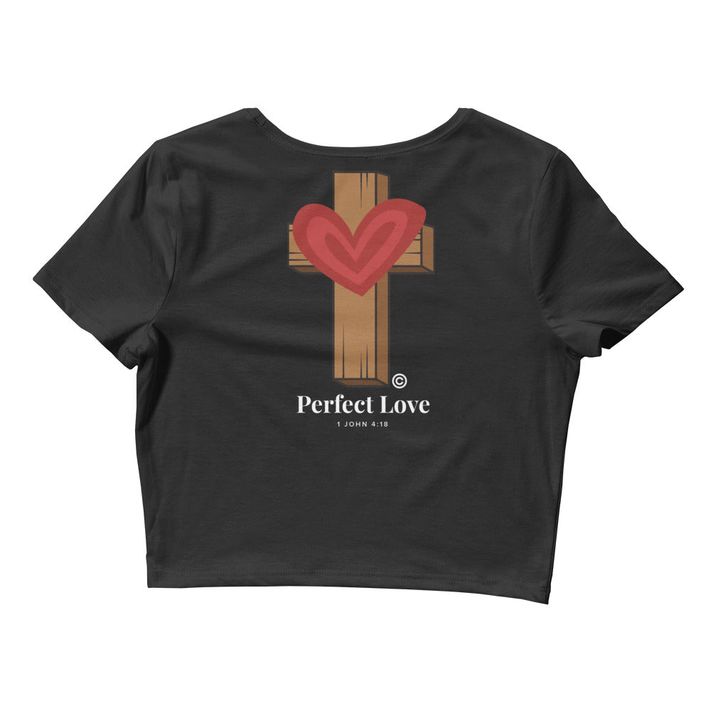 Perfect Love Dark-Colored Women’s Crop Tee