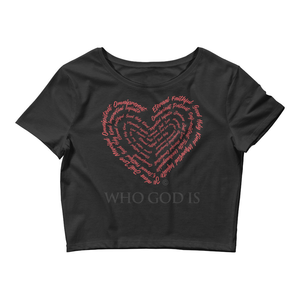 Who God Is Women’s Crop Tee