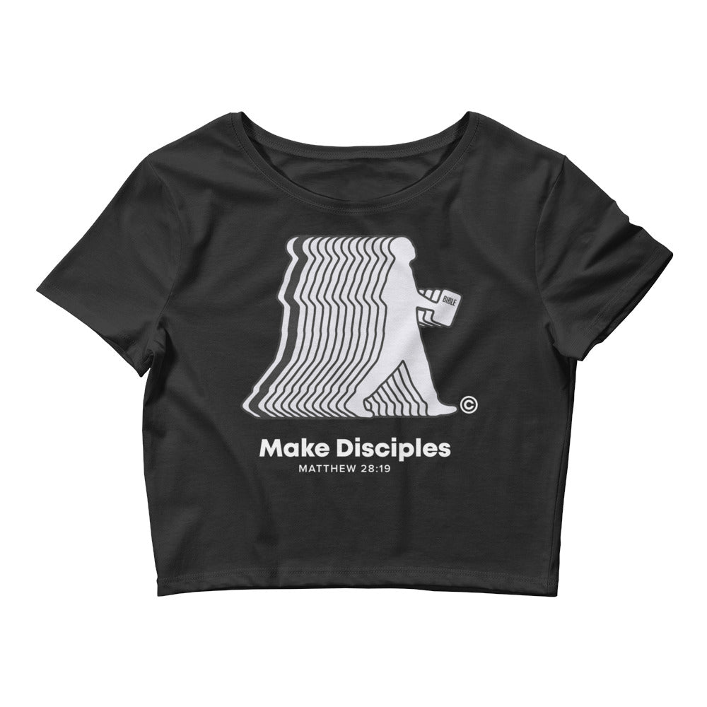 Make Disciples Dark-Colored Women’s Crop Tee