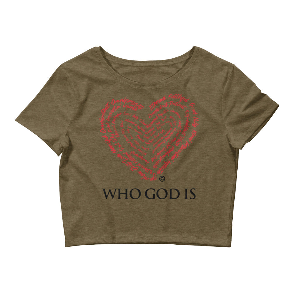 Who God Is Women’s Crop Tee