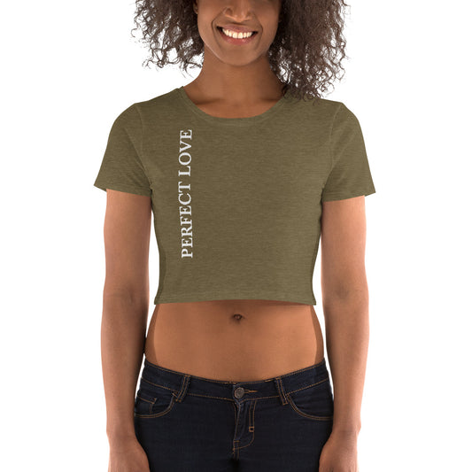 Perfect Love Dark-Colored Women’s Crop Tee