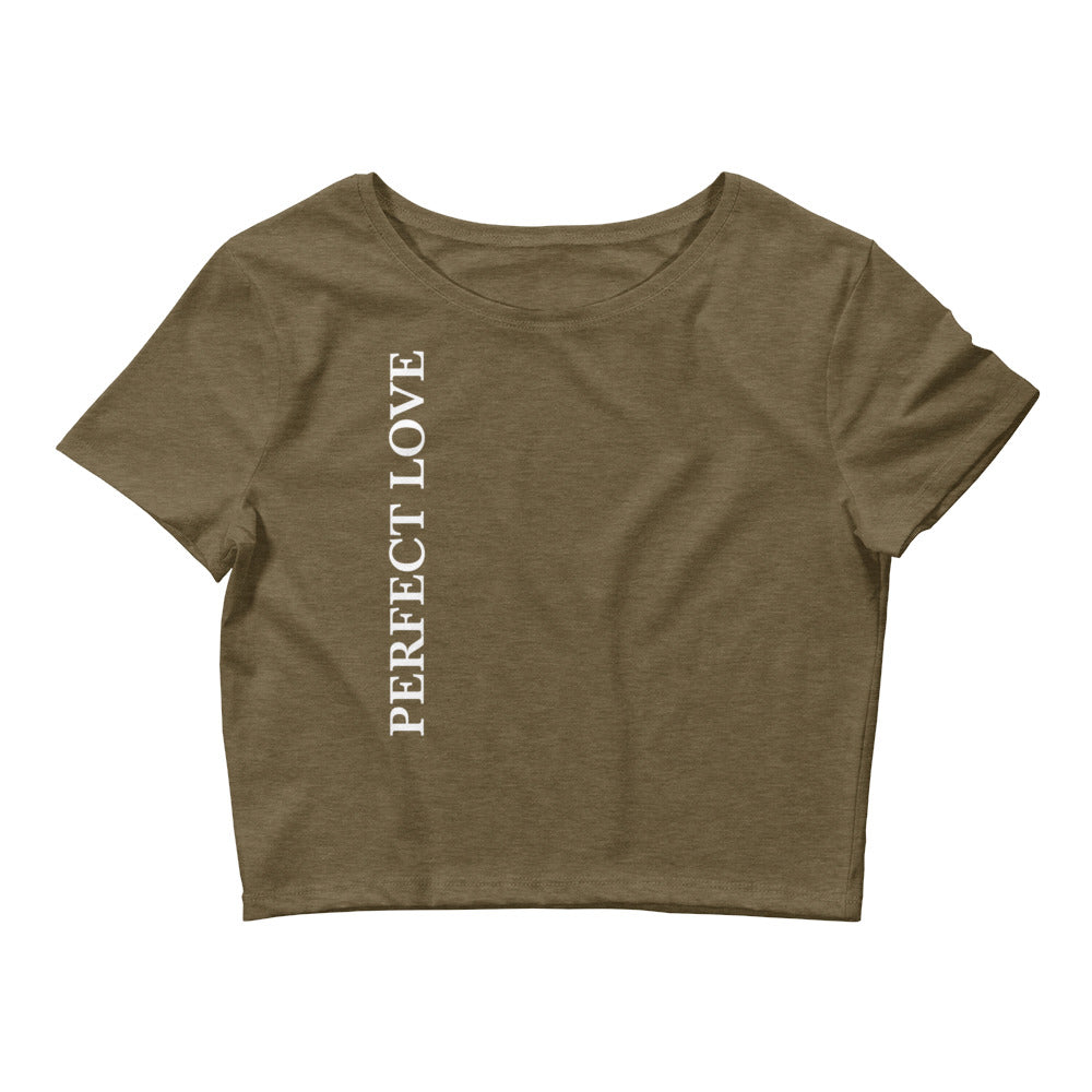 Perfect Love Dark-Colored Women’s Crop Tee