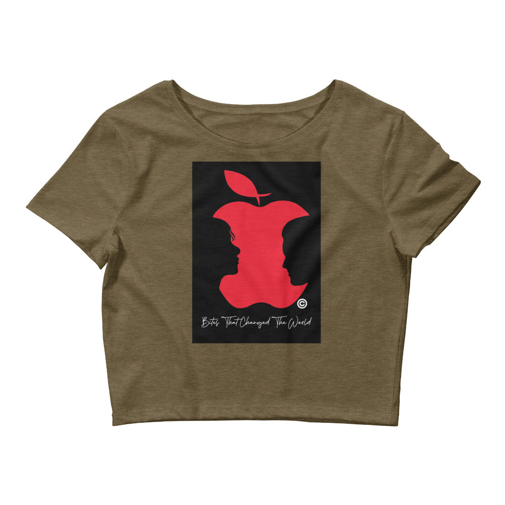 Bites That Changed the World Women’s Crop Tee