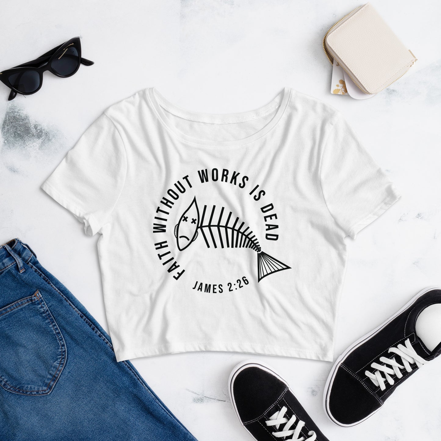 Faith Without Works Women’s Crop Tee