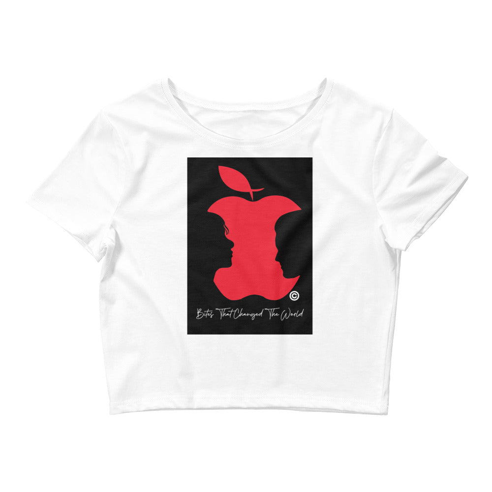 Bites That Changed the World Women’s Crop Tee