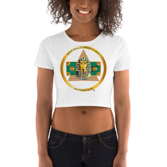 Matthew 16:26 Women’s Crop Tee