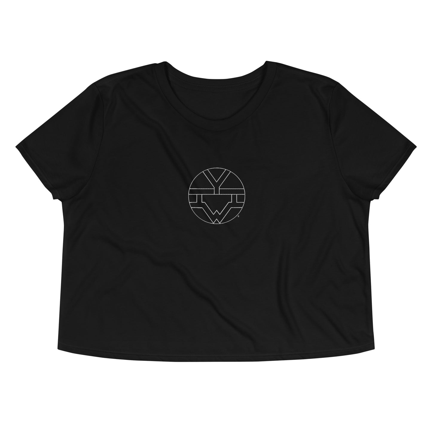 I Am Embroided Crop Tee
